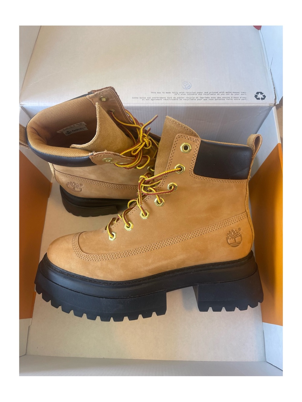NWT Timberland Sky Wheat Nubuck Boots - Picture 2 of 4